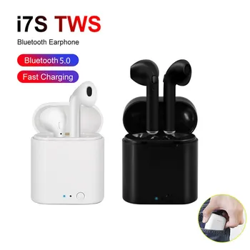 

Wireless Earbuds Bluetooth 5.0 True Sport in-Ear w/Mic Extra Bass Sports Earbuds TWS Stereo Mini Earphone i7s Drop Shipping