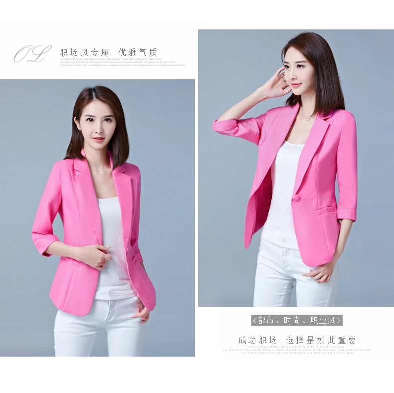 Блейзер Feminino размера плюс 5XL формальный осенний женский пиджак белый женский офисный женский топ Корейская мода