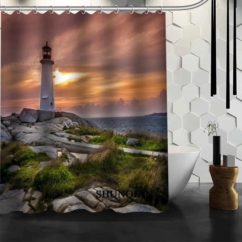 Buy Custom lighthouse Shower Curtain New arrival