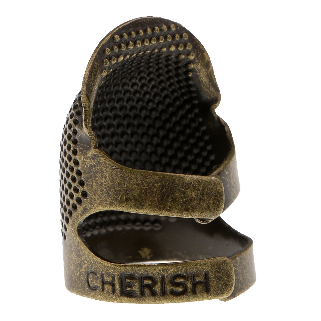 Metal Brass Sewing Thimble Needles Finger Protector Needlework Accessories for Embroidery Cross-stitch DIY Quilting