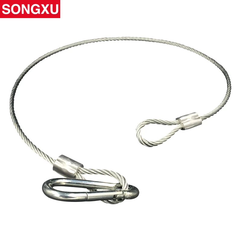 SONGXU High Durable 100cm Steel Wire Stage Light Safety Rope Cable for
