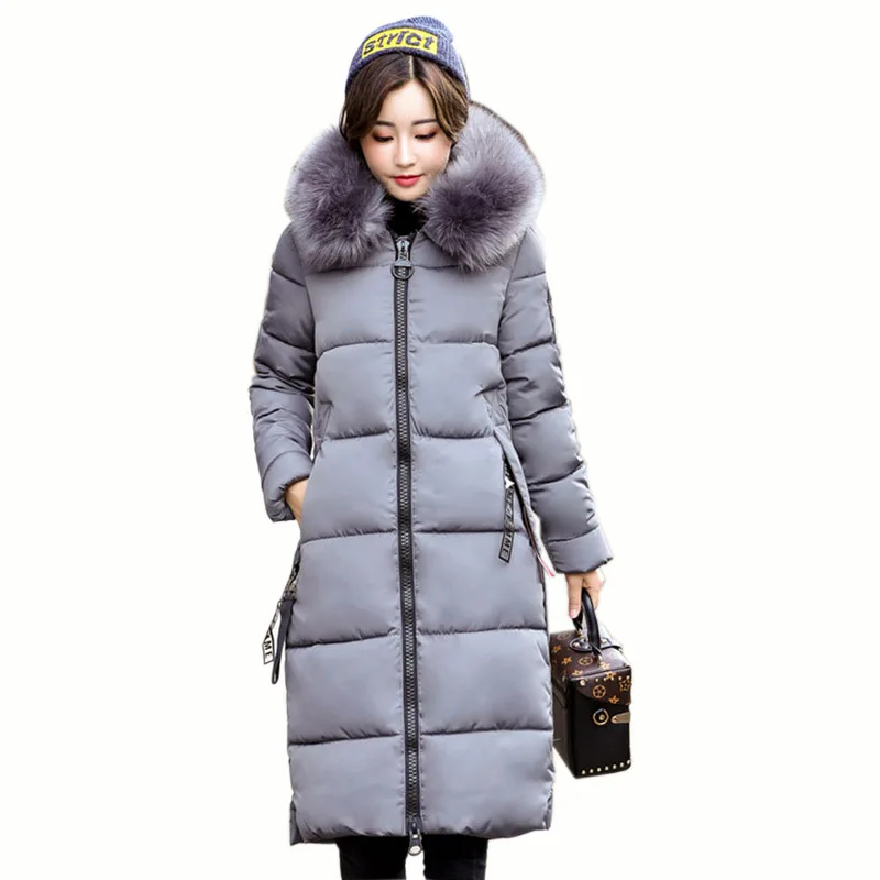 XXL Women Winter Long Down Coat 2017 Fashion Female Duck Parkas Jacket