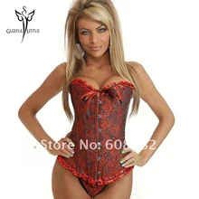 Gaine amincissante женский корректирующий черный и пикантное красное нижнее белье корсет 1727