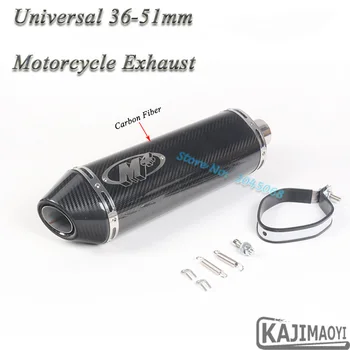 

Motorcycle Exhaust Pipe Modified Universal M4 Motorbike Carbon Fiber 51mm Muffler For CBR1000RR R6 Ninja 300 GSXR600 CBR500 FZ8