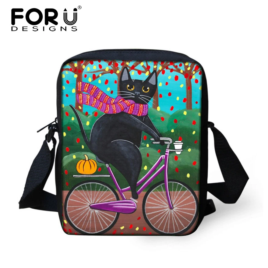Мини-сумка FORUDESIGNS Kawaii для детей забавная сумка детских садов с кошками школьная