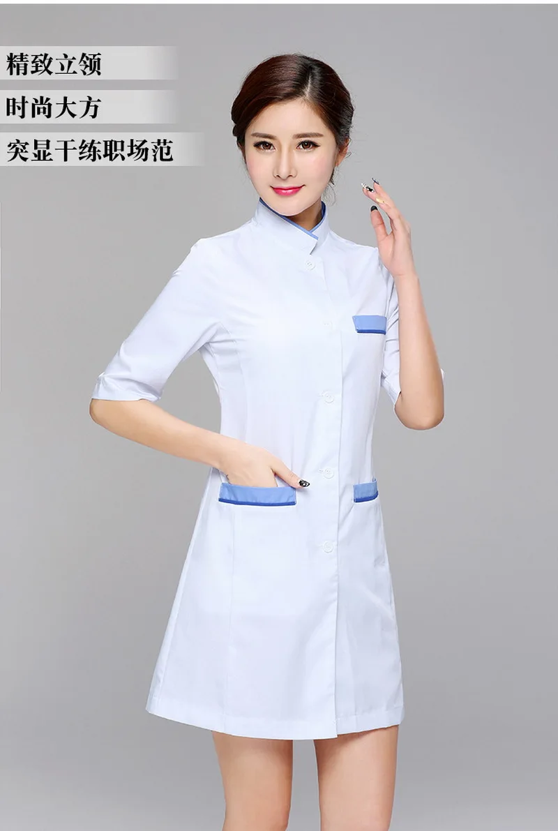 Ladies Medical Robe Medical lab coat Hospital Doctor Slim Multicolour Nurse Uniform medical gown Overalls medical uniforms