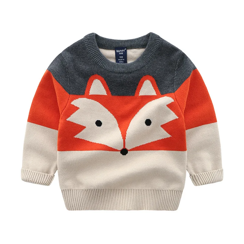 Cartoon Baby Sweater Solid Color Cotton Blended Kids Boys Girls Cardigan High Quality Round Neck Long Sleeve Pullover Outfit Autumn Clothes (16)
