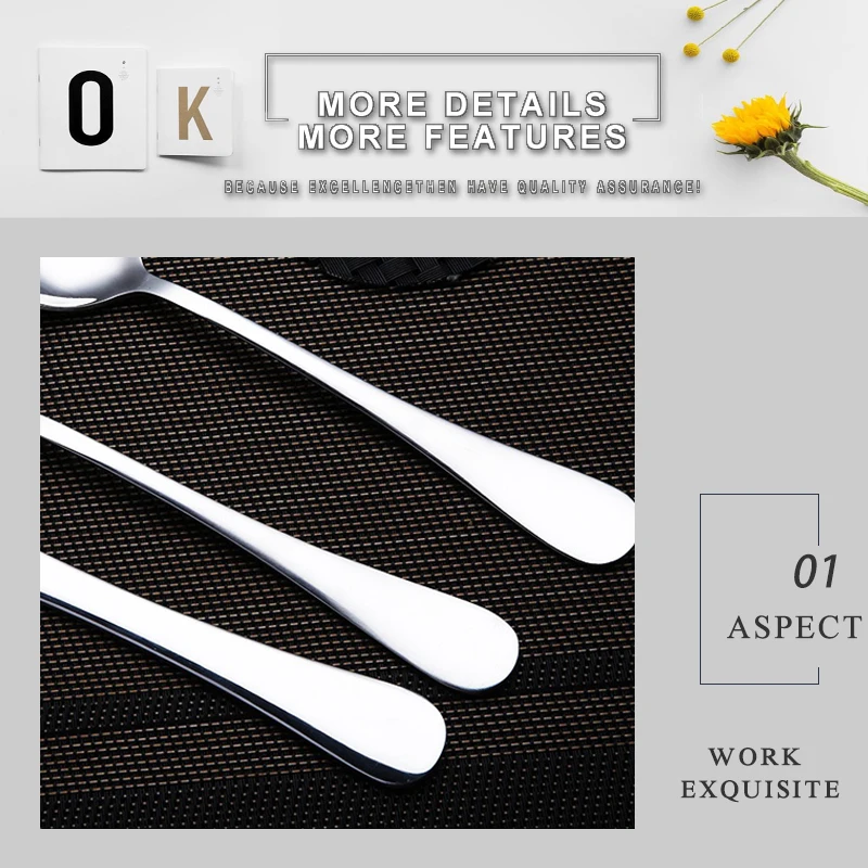 Португальский набор столовых приборов из нержавеющей стали, Ложки для вилок и ножей, сервировочная ложка, нож, вилка, Talher, столовые приборы, ножи для стейка, кухонный набор 50F03