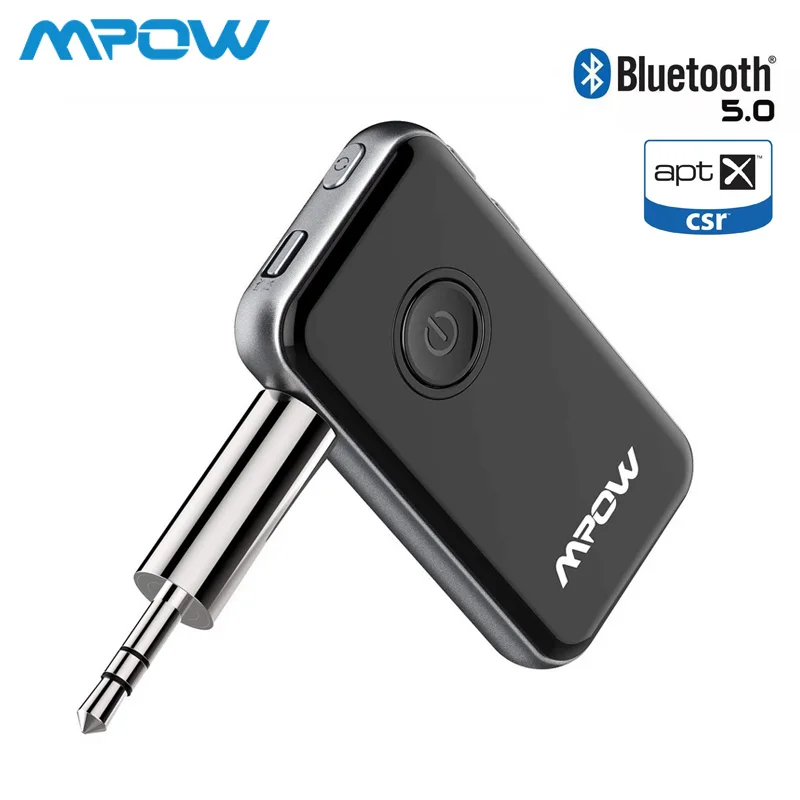 

Mpow BH045 2nd Bluetooth 5.0 Receiver Transmitter 2 in 1 Support APTX/APTX-LL 12hrs Playing Time Wireless Audio Stereo Adapter