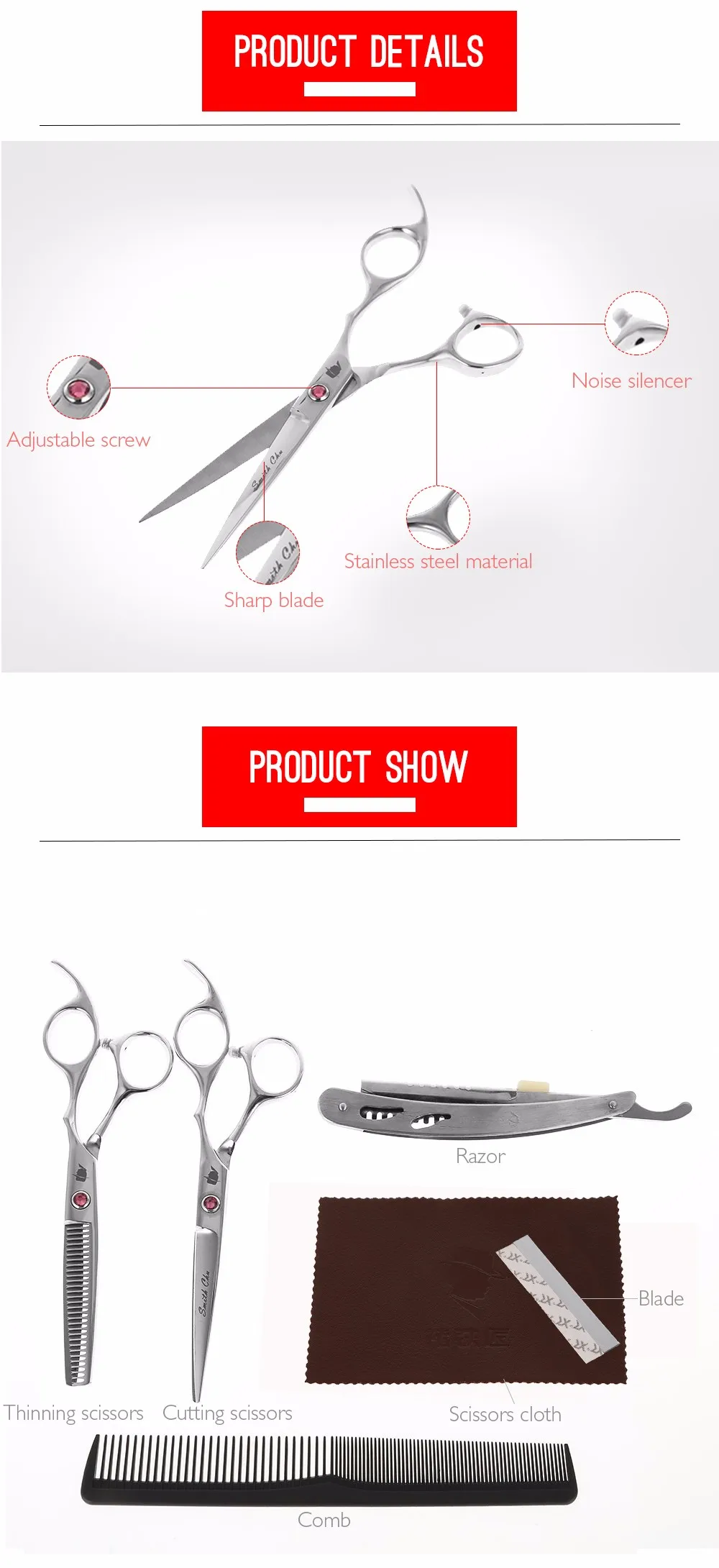 Professional Hair Scissors Set Hairdressing Tools