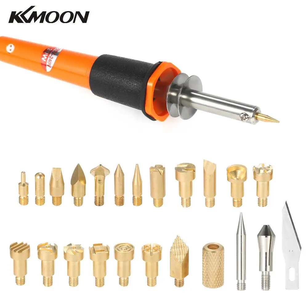 

24PCS Soldering Iron Pen Tools soldering iron tip Wood Pyrography Tool third hand Wood Burning Kit for Wood Carving/Embossing