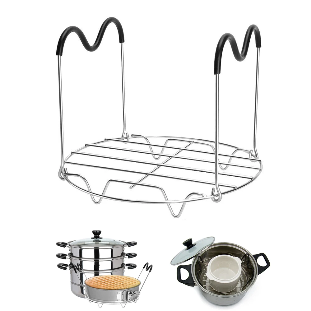 

Instant Pot Trivet with Handles for 6 or 8 Quart Instant Pot Accessories Stainless Steel Pressure Cooker Trivet Instant Pot