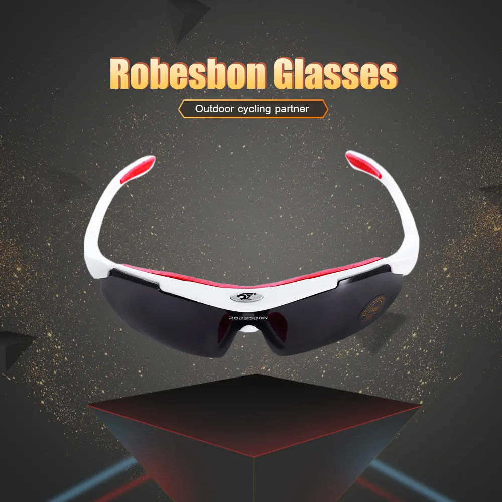 Robesbon 0089 - 1 Men Cycling Eyewear Outdoor Cycling Glasses Bicycle Bike UV400 Sports Sun Glasses