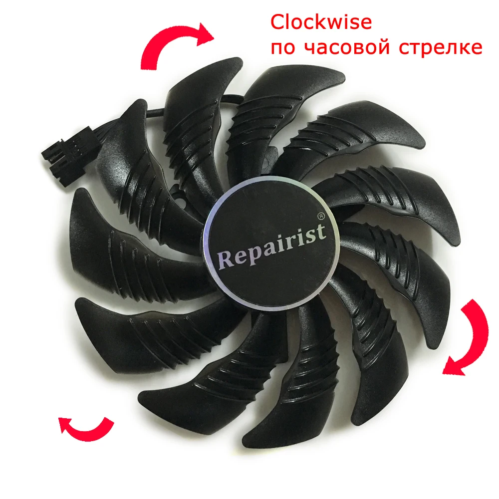 T129215SU 88 мм GPU радиатор Графика карты вентилятор для REDEON AORUS RX580/570 GIGABYTE GV RX570AORUS RX580AORUS