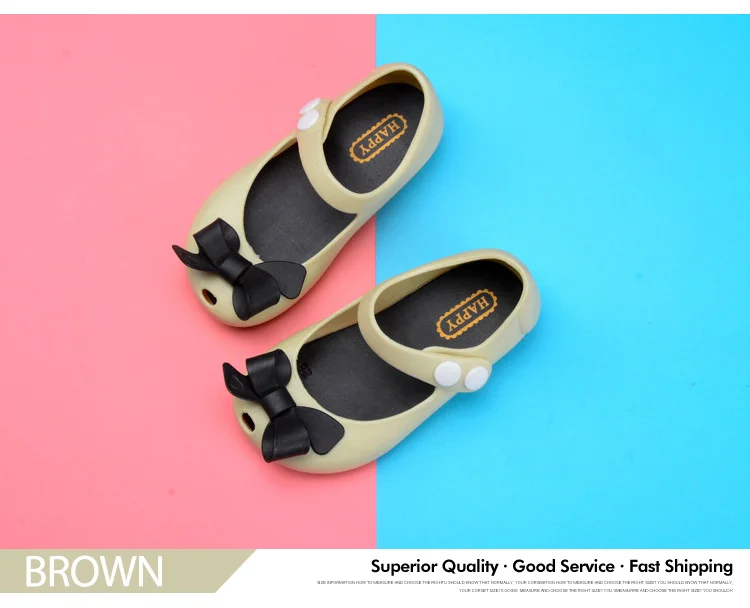 Kids Garden Shoes 2018 New Girls Sandals Jelly Crystal Waterproof Children Shoes Girl Slippers Summer Bowknot Princess Shoes 578 578 (7)