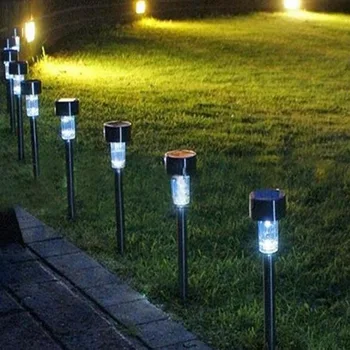 

Stainless Steel Solar Lawn Light Garden Light LED Spike Spot Outdoor Lighting Spotlight Landscape Yard Path Solar Lamps