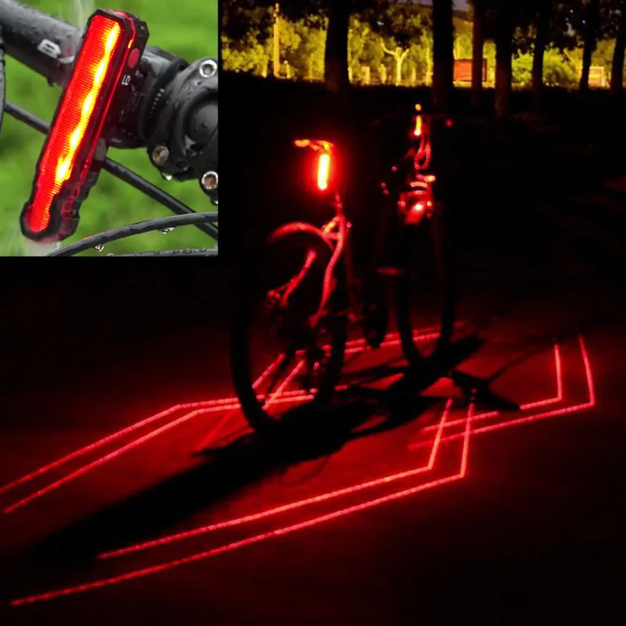 

Basecamp Bike Light Waterproof LED Laser Taill Rear Safety Warning Cycling Light Usb Rechargeable MTB Bicycle Light