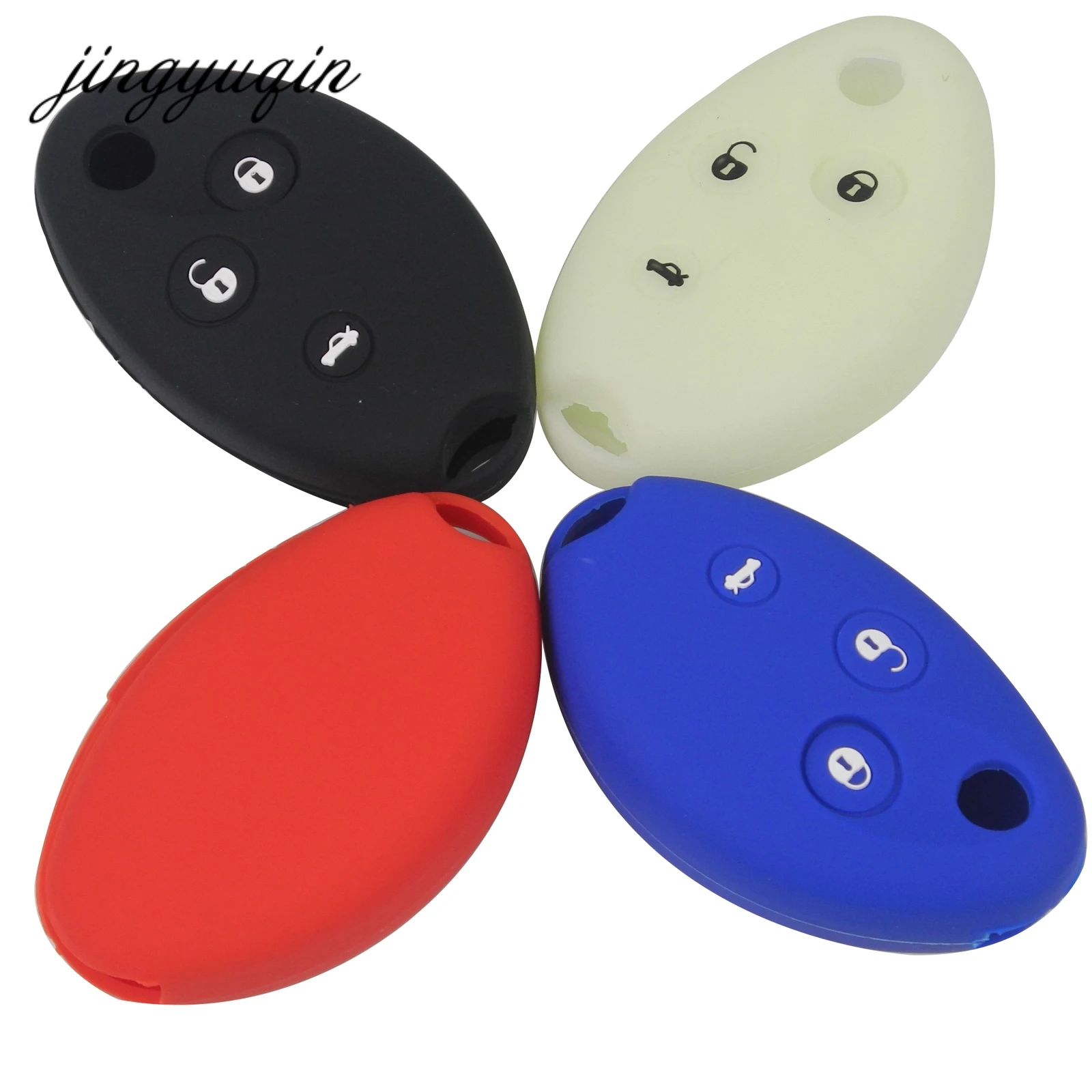 

jingyuqin 3BTN FLIP KEY SILICONE CASE FOB FOR CITROEN XSARA PICASSO C5 C8 BERLINGO REMOTE KEY COER HOLDER