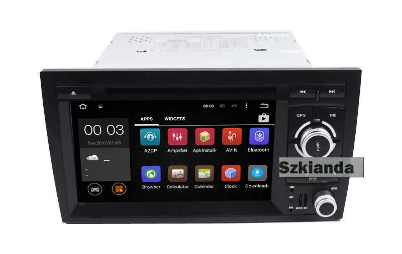 Best 2017 NEW 2Din Car DVD Android 6.0 for Audi A4 Android 2002-2008 year with Wifi 4G GPS Bluetooth Radio RDS USB SD Free 8GB Map 2