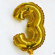 40 inches Gold Number Foil Balloons Large Digit Helium Balloons wedding decorations Baby Showe Birthday Party