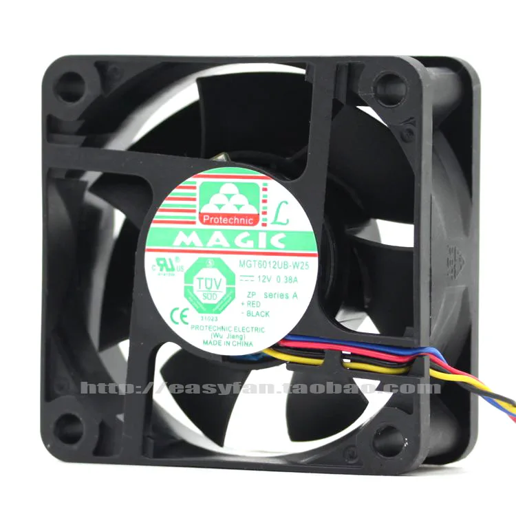 

NEW Protechnic Magic MGT6012UB-W25 6025 12V 0.38A 6CM 4PWM temperature control PWM cooling fan