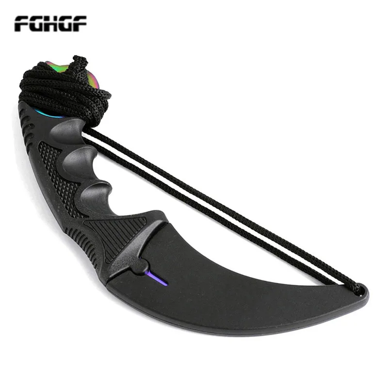 

FGHGF Hunting Knife CS GO Tactical Claw Neck Knife Camp Hike Outdoor Self Defense Offensive Hunting Survival Tools Knife