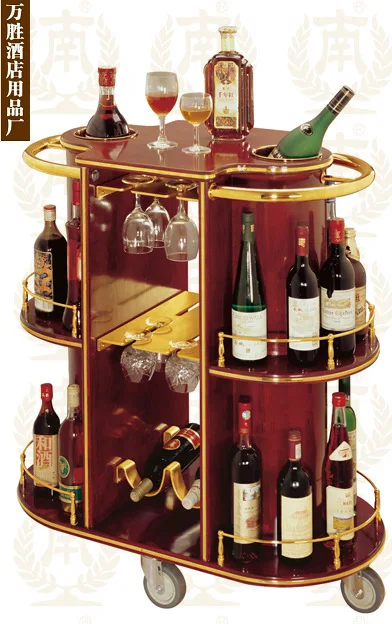 Liquor Trolley Oblong Vip Luxury Car Cone Angle To Send Wine Service  Vehicles Wood Titanium Tea Trolley Car - Other Office Furniture - AliExpress