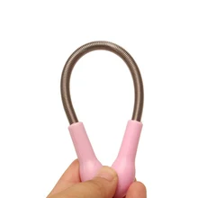 Уход за лицом Макияж из нержавеющей стали Волосы на лице пружинный изгиб очиститель кожи роликовый триммер для удаления волос инструмент для очистки волос