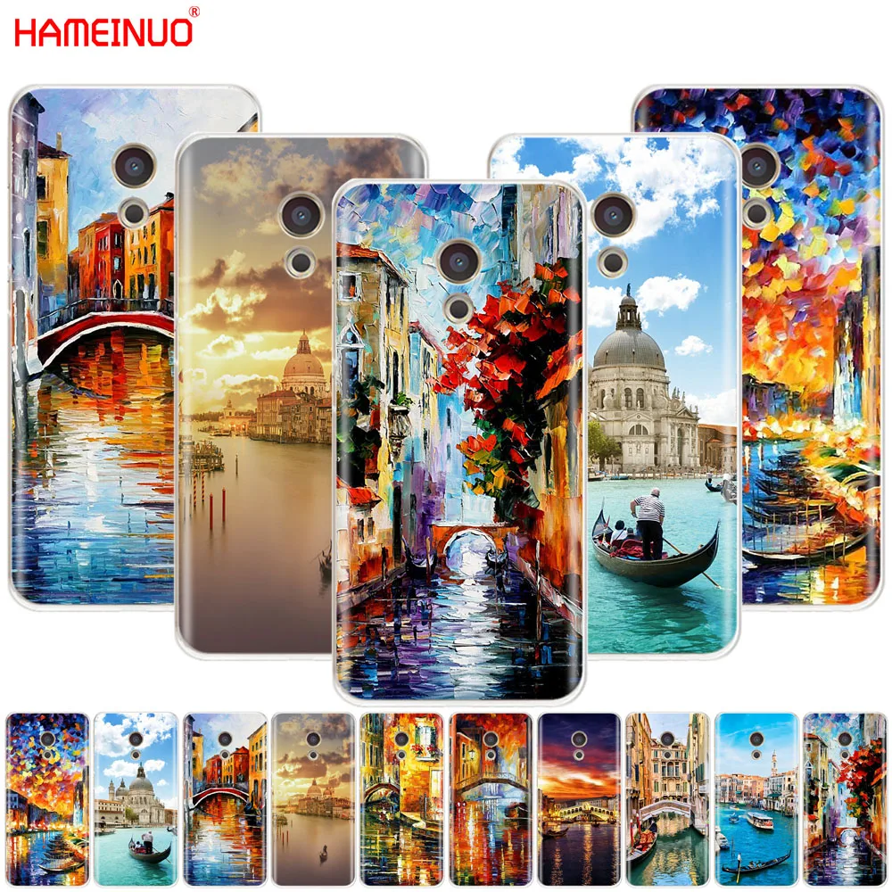 HAMEINUO итальянская ночь в Венеции чехол для телефона Meizu M6 M5 M5S M2 M3 M3S MX4 MX5 MX6 PRO 6 5 U10 U20
