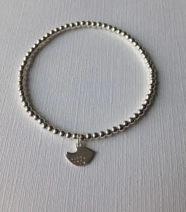 

Mixed Style Silver Alloy Bird Heart Cross Sun Stretched Elastic Strand Bead Wrist Bangle Cuff Bracelet Bangle Women Jewelry B388