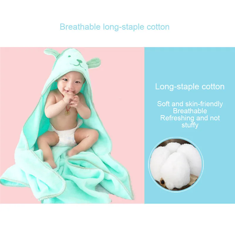 

Baby Hooded Towel Boys Girls Soft Cotton Absorbent Towels Blanket Bathrobe Baby Children Infant Cartoon Bath Spa Towels