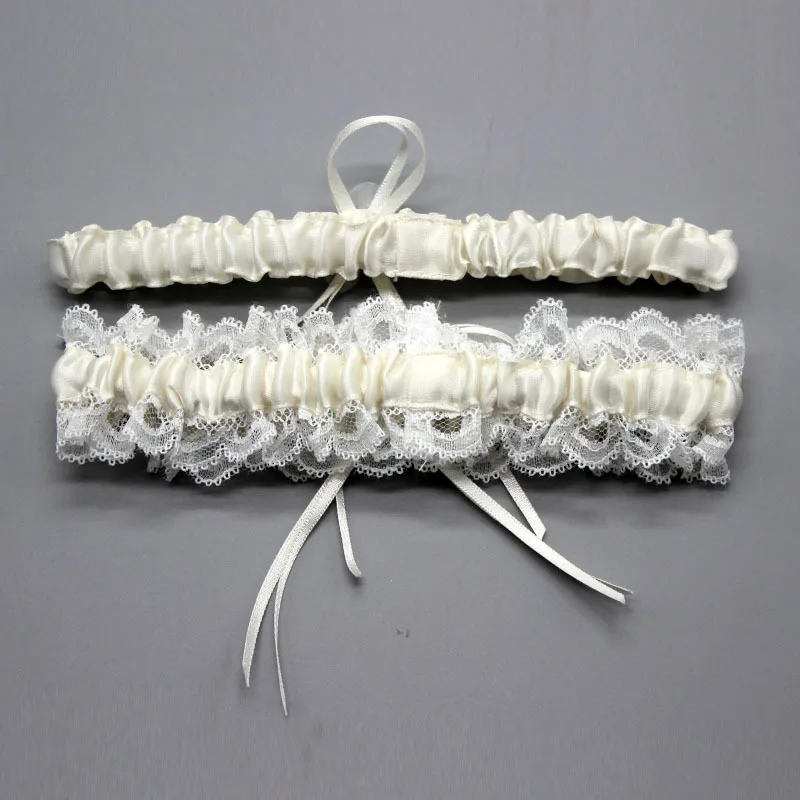 Wedding Garter, Bridal Garter, Lace Garter Set Floral Stretch Lace Bridal Garter Lace & Pearls style