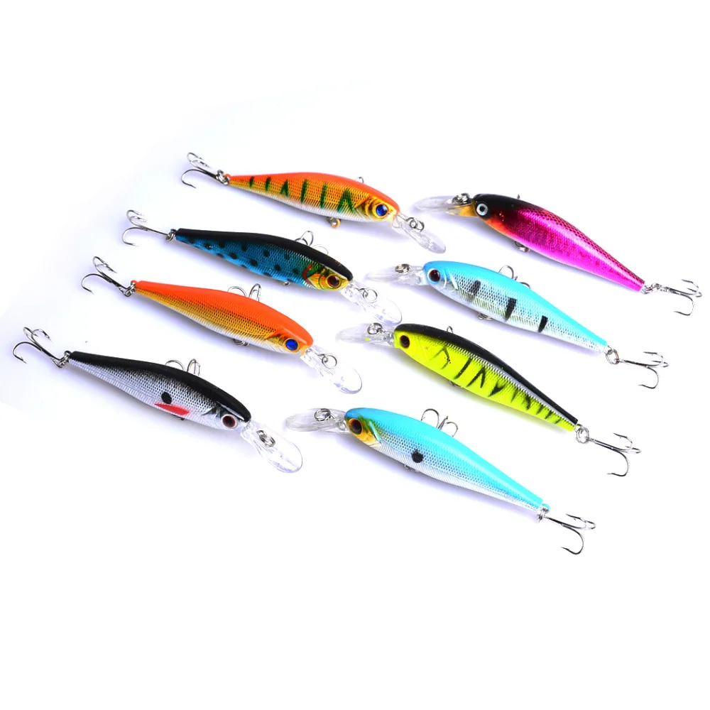  High-quality8pc big Minnow Wobblers sea Fishing lure 10cm 9.4g isca Artificial swim Hard Bait pesca