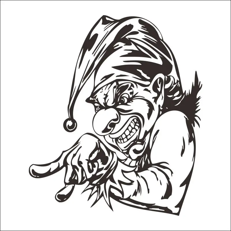 Chm Badut Calle Seni Graffiti Papel Tapiz Sala Dekorasi Rumah Arte