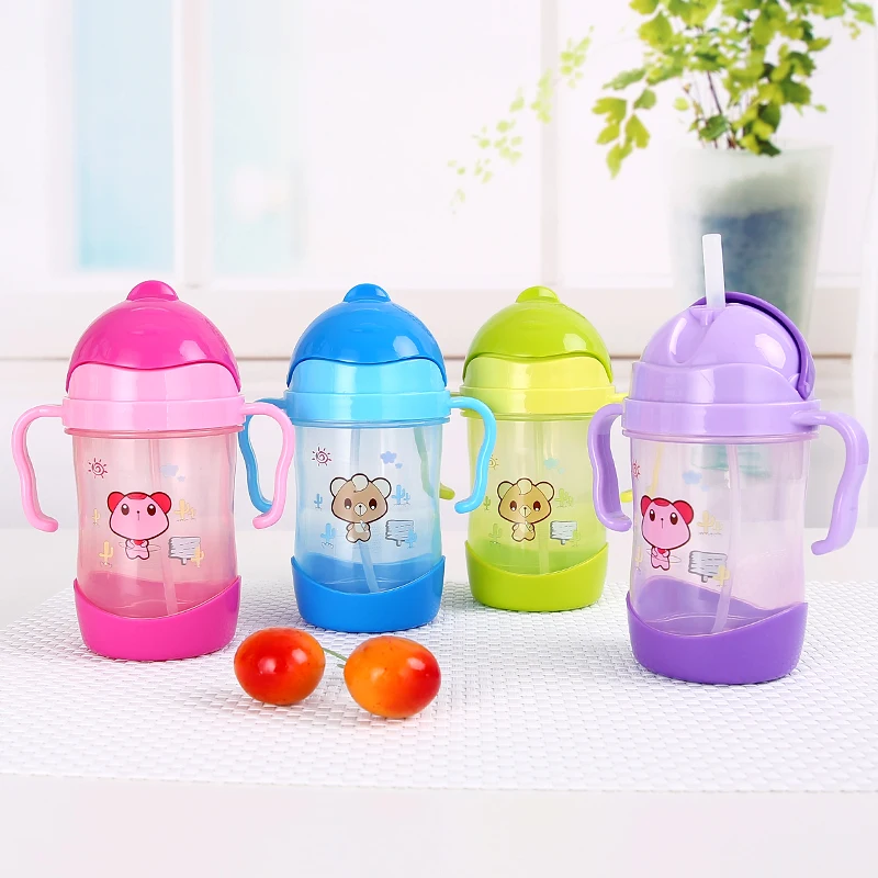 280ml Baby Feeding Cup Double Thicken Kids Children Learn Feeding