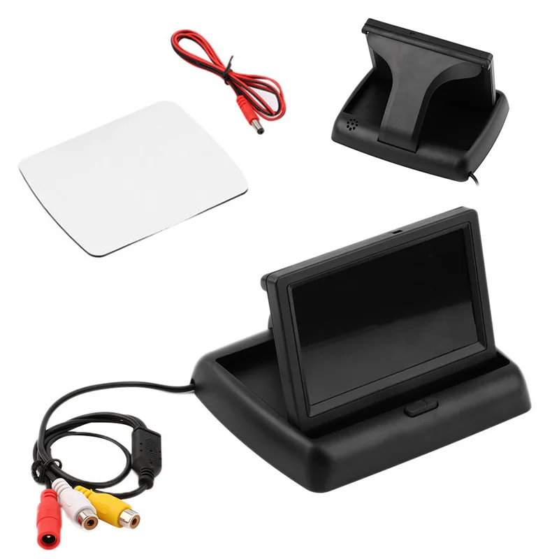 4.3" Foldable TFT LCD Display Car Reverse Rearview Parking Color Monitor Screen