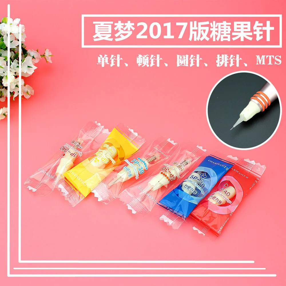 

50 pcs the tattoo nendles for Rechargeable permanent makeup kit tattoo machine permanent makeup digital machine NT-002