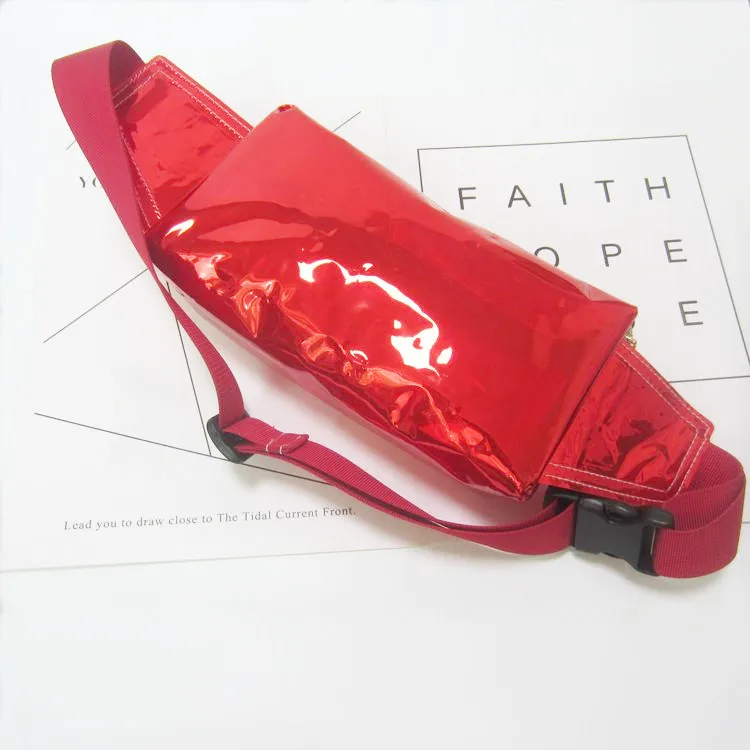 LXFZQ поясная сумка для женщин, лазерный кошелек, полупрозрачная Светоотражающая нагрудная поясная сумка, женская сумочка на ремне поясная сумка для ног, поясная сумка