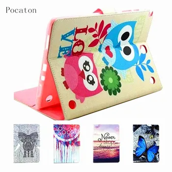 

Pocaton For Samsung Galaxy Tab A 9.7 T550 Case Cover Stand Cartoon Leather Case For Samsung Galaxy Tab A SM-T550 Tablet Case