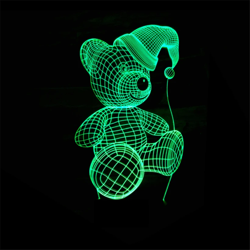 bear 3D night light (5)