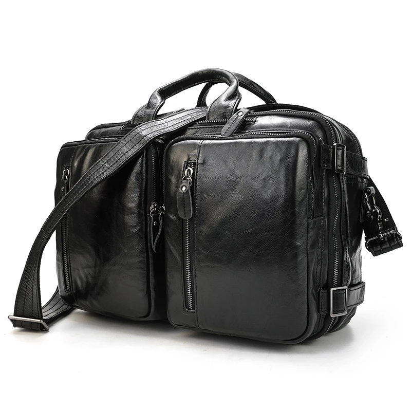 MAHEU, высококачественный кожаный рюкзак, двойная молния, Воловья кожа, рюкзаки, короткий чехол, для путешествий, офиса, двойное использование, сумки на плечо, чистая кожа