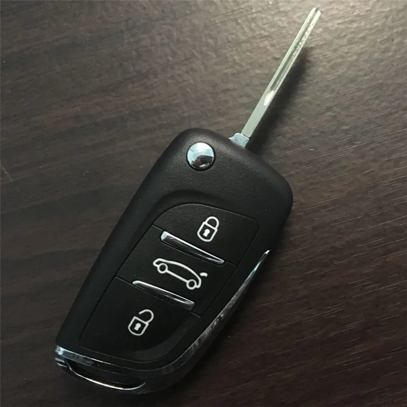 AUTEWODE модифицированный ремонт удаленный корпус ключа для Peugeot 306 407 807 partner remote CE0523 HU83 Blade entrip Fob чехол с рифленой - Количество кнопок: 3 BNT HU83 ce0523