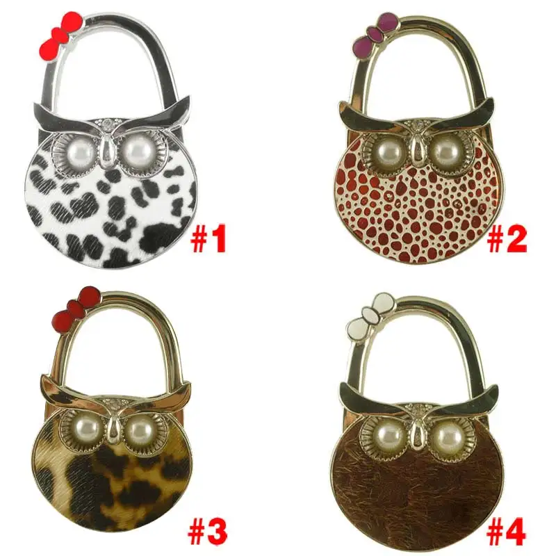 

Cute Owl Hanger Foldable Bag Hook Handbag Holder Metal Table Hook LBY2017