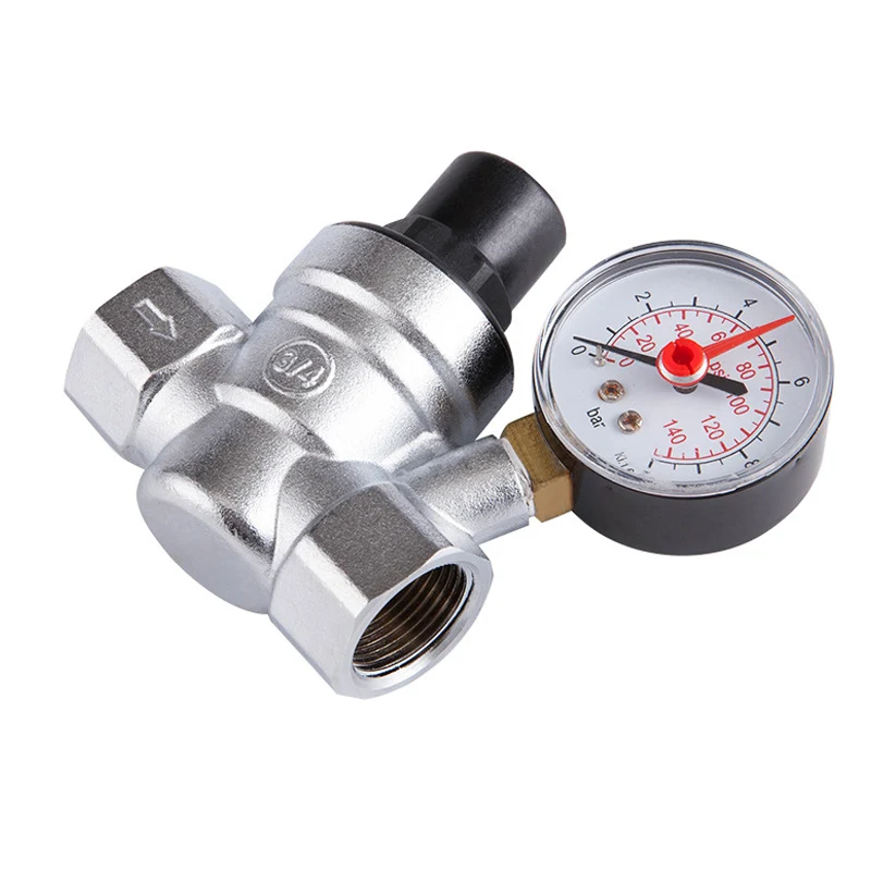 

Water Pressure Reducing Valve with Gauge Regulating Reducing Valve HYD88