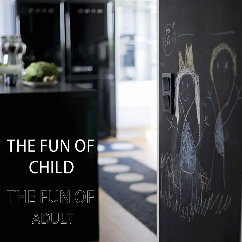 45x200cm Vinyl Chalkboard Wall Sticker Removable Blackboard Kids Rooms/Kitchen Chalk Board Wall Sticker Large Home Decor Decals