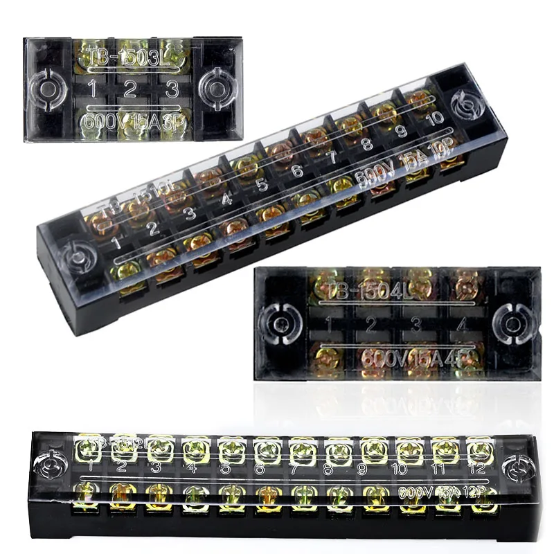 1 шт. 600 в 15 а TB1503 TB1504 TB1505 TB1506 TB1508 TB1510 TB1512 позиции винтовой Электрический Проводной