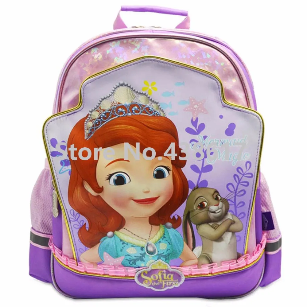 

New Sofia the First Princess Sofia Backpack School Bags for Kids Girls Children Elementary Primary School Book Bag Schoolbag