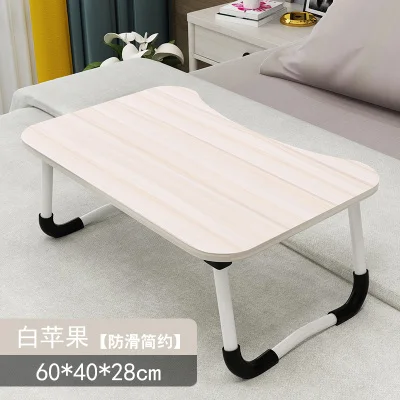 Folding Desk Small Bed Table Dormitory Student Student Laptop Desk Multi-function Bracket Table Bedroom - Цвет: Пурпурный