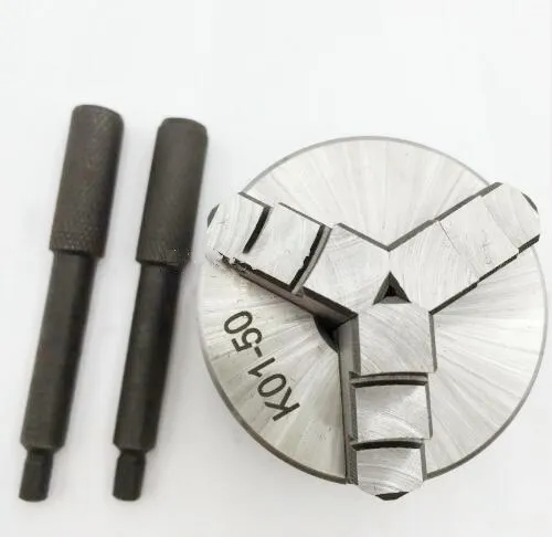 

2018 NEW 3 Jaw 50mm Manual Self-Centering Lathe Chuck 2 Three Jaws Mini Chuck K01-50 Hardened Steel for CNC Wood Lathe