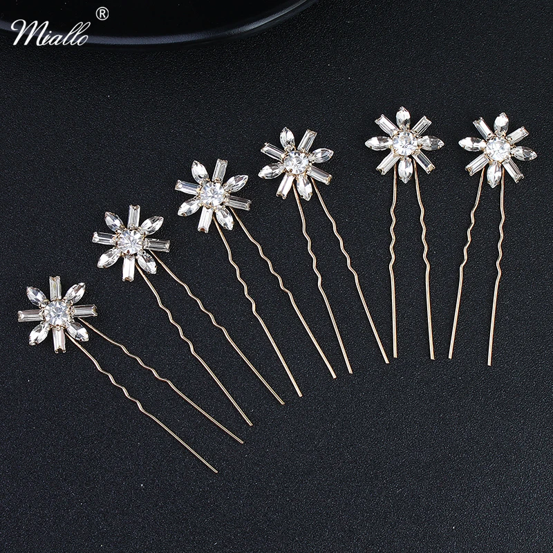 

Shinning Glass stone Hair Pin / Flower Crystal Hair daily use hairpin